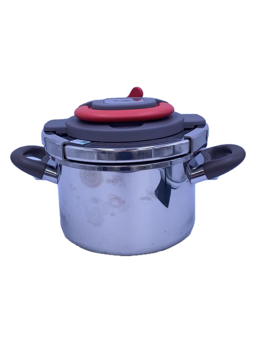 【中古】T-fal◆クリプソ アーチ形 ピーマン赤いこと/翦断応力鍋/収容能力:4L/RED【勝手もと機材】 圧力鍋-鍋・フライパン-鍋