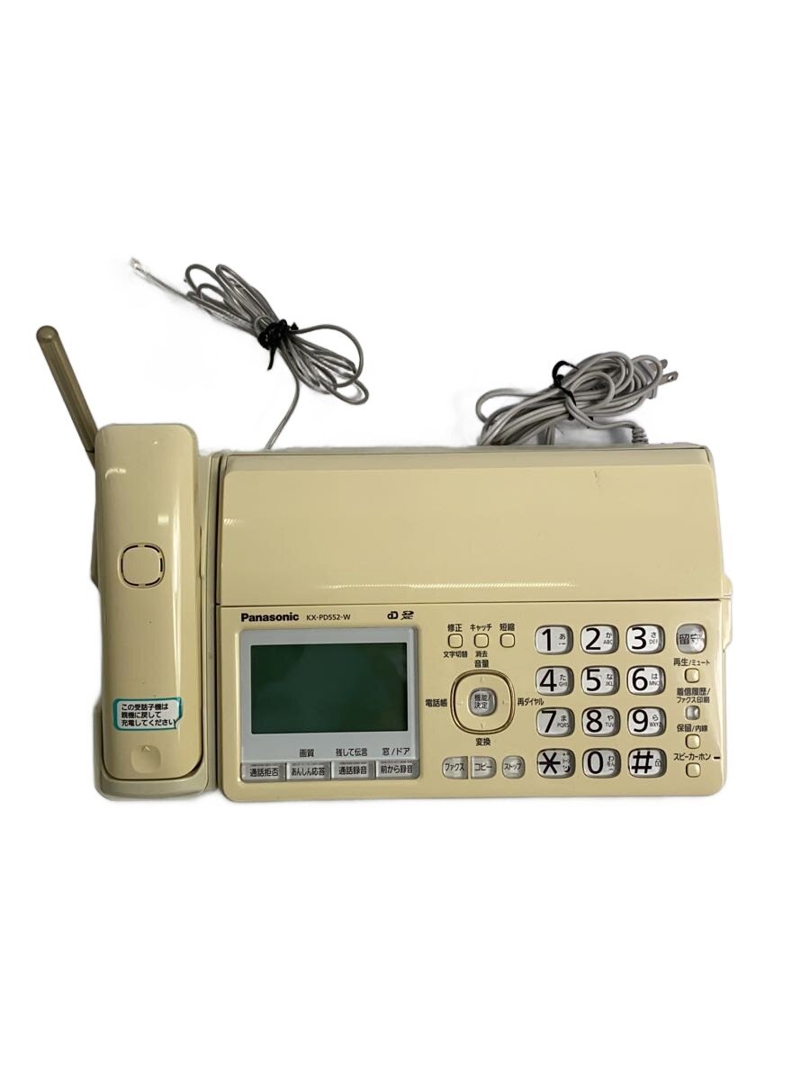 【中古】Panasonic◆FAX電話 おたっくす KX-PD552DL-W [ホワイト]【家電・ビジュアル・オーディオ】