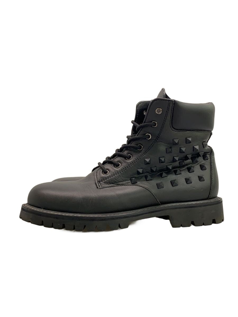 【中古】VALENTINO◆レースアップブーツ/41/ブラック/レザー/TL951YO【シューズ】|2nd STREET 店