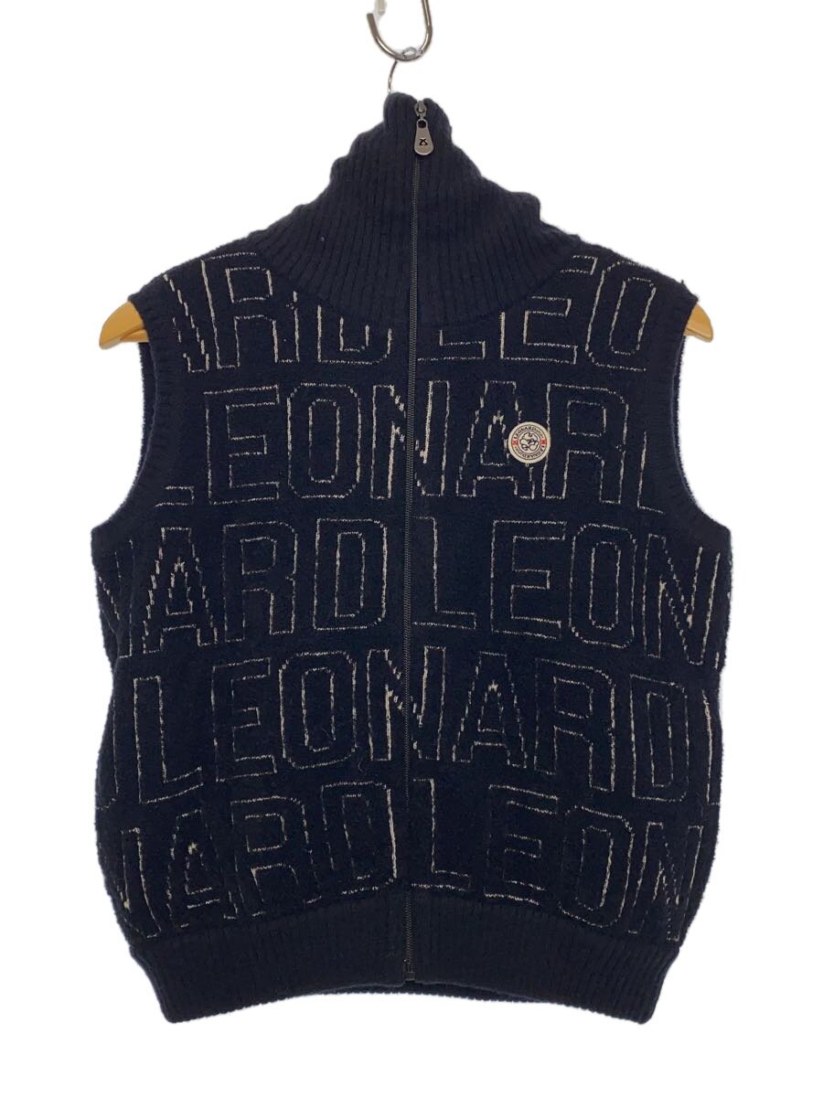 【中古】LEONARD◆編み物より良い(朦々たる)/40/羊毛/BLK/0587006【レディース御召しもの】