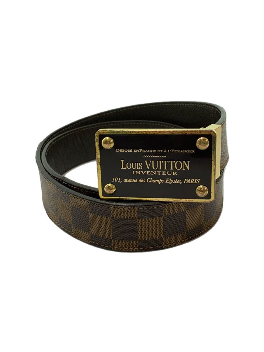 【中古】LOUIS VUITTON◆サンチュール・アンヴァントゥール35MM_ダミエ・エベヌ_BRW/PVC/BRW/メンズ【服飾雑貨他】｜2ｎｄ STREET 店