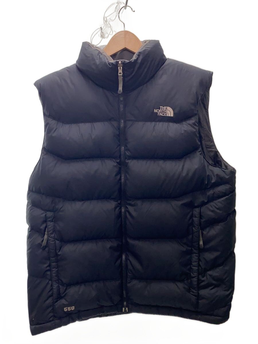 【中古】THE NORTH FACE◆ダウンベスト/XL/ナイロン/BLK/無地/YG4【メンズウェア】|2nd STREET 店
