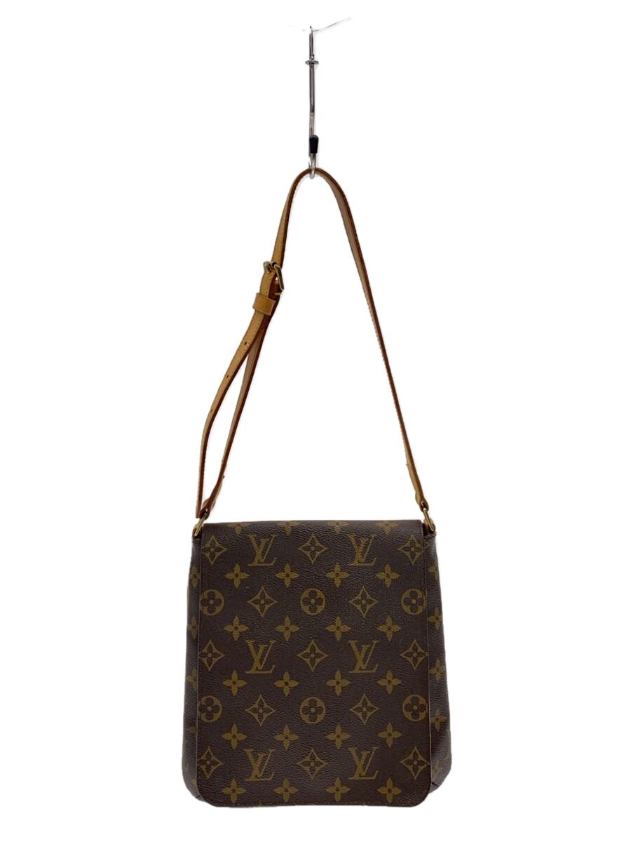 【中古】LOUIS VUITTON◆ミュゼット・サルサ_モノグラム・帆布_遊撃手肩先_BRW/PVC/BRW【御徒面子】