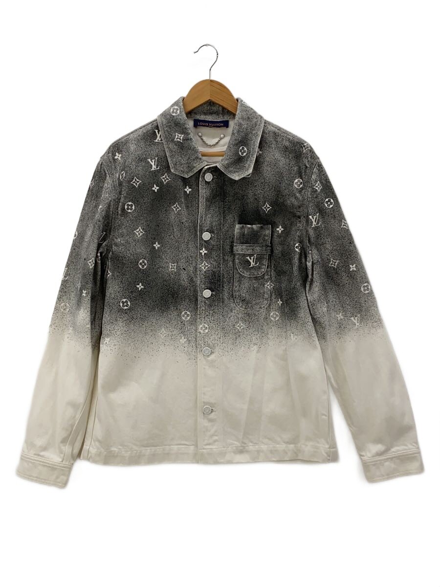 【中古】LOUIS VUITTON◆21AW/モノグラムグラデーションワークデニム/L/綿織物/GRY/RM212Q QYZ HLS09W/? NULL ?【メンズウェア】
