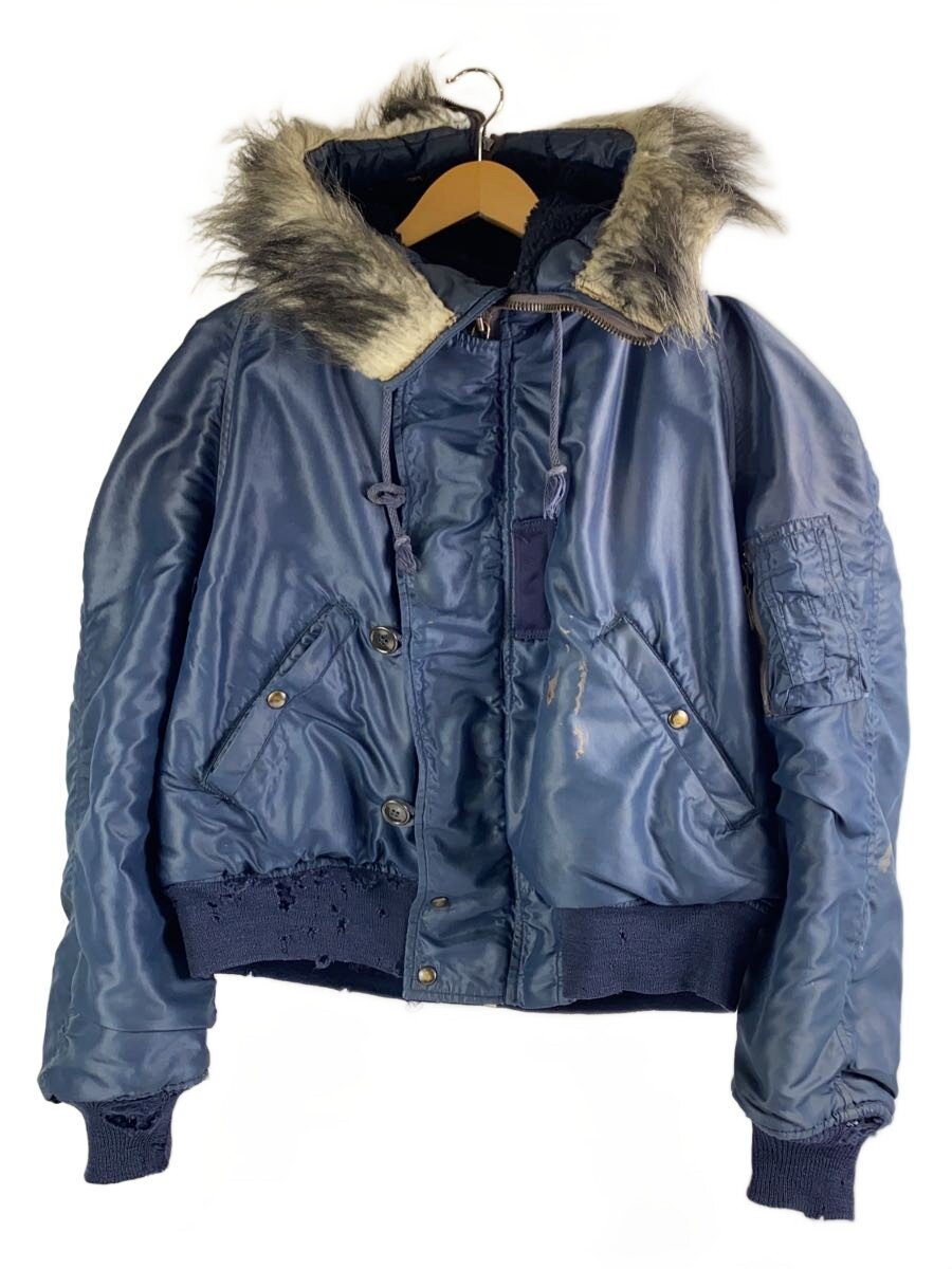 【中古】MILITARY◆60s~/ミリタリージャケット/N-2A/XL/NVY/無地【メンズウェア】｜2ｎｄ STREET 店