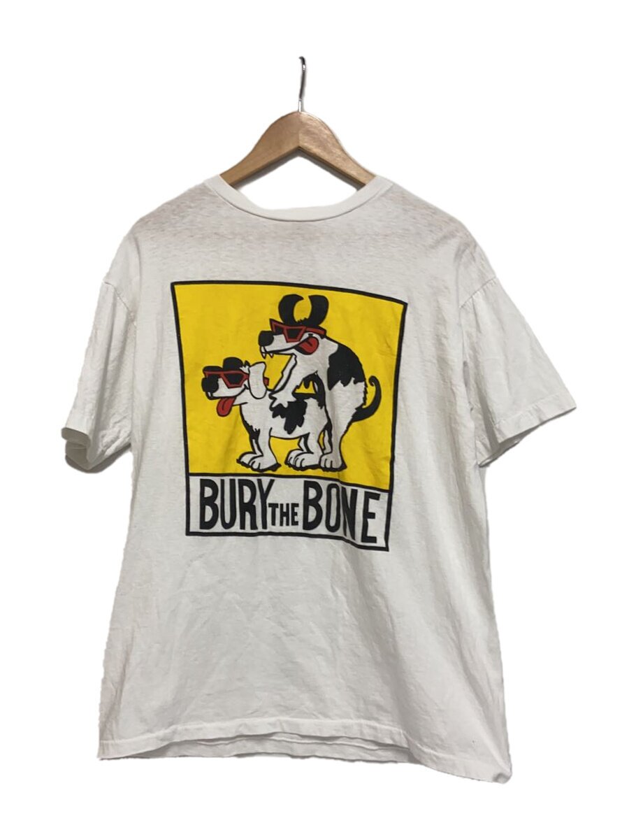 【中古】Caribbean Dream◆BURY THE BONE/90sTプルオーバー/L/綿織物/WHT//【メンズウェア】