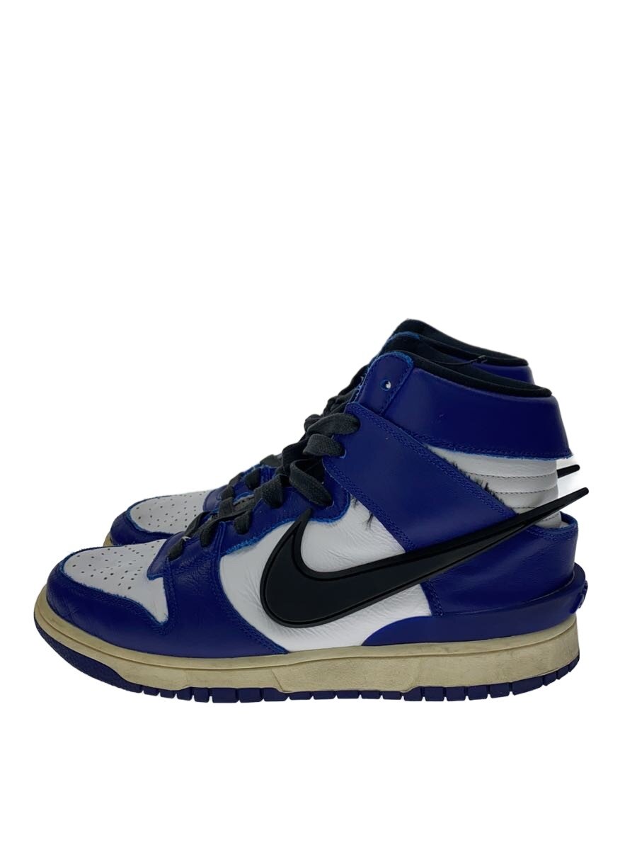 【中古】NIKE◆DUNK HI/AMBUSH_ダンク 御機嫌 アンかん木/27糎/BLU【シューズ】
