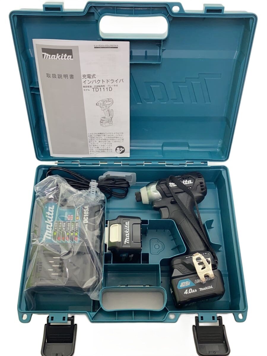 【中古】makita◆インパクトドライバー・レンチ TD111DSMXB [黒]【DIY用品】