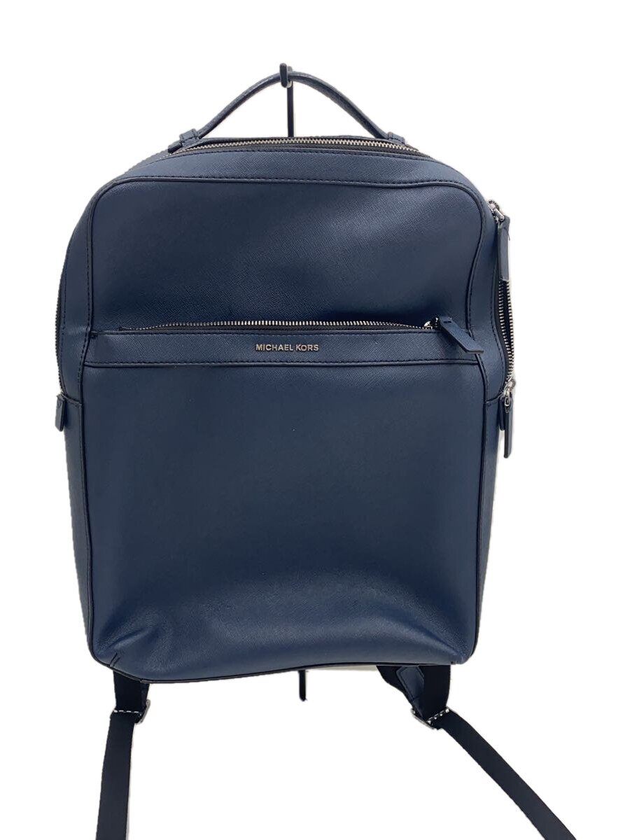 【中古】MICHAEL KORS◆背嚢/なめし革/NVY/37u2lcok9l【御徒面子】