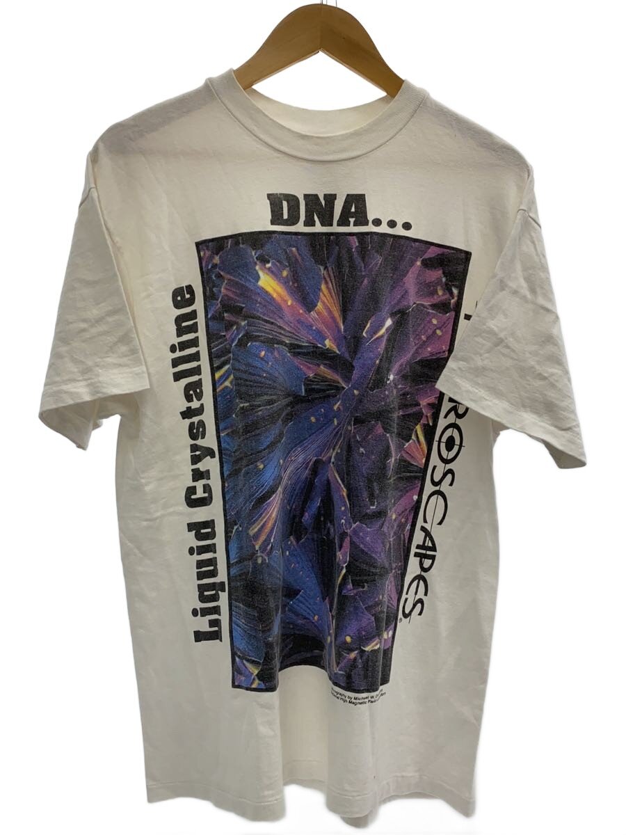 【中古】Hanes◆90s/MICROSCAPES/DNA/Liquid Crystalline/Tシャツ/L/コットン/WHT/プリント【メンズウェア】｜2ｎｄ STREET 店