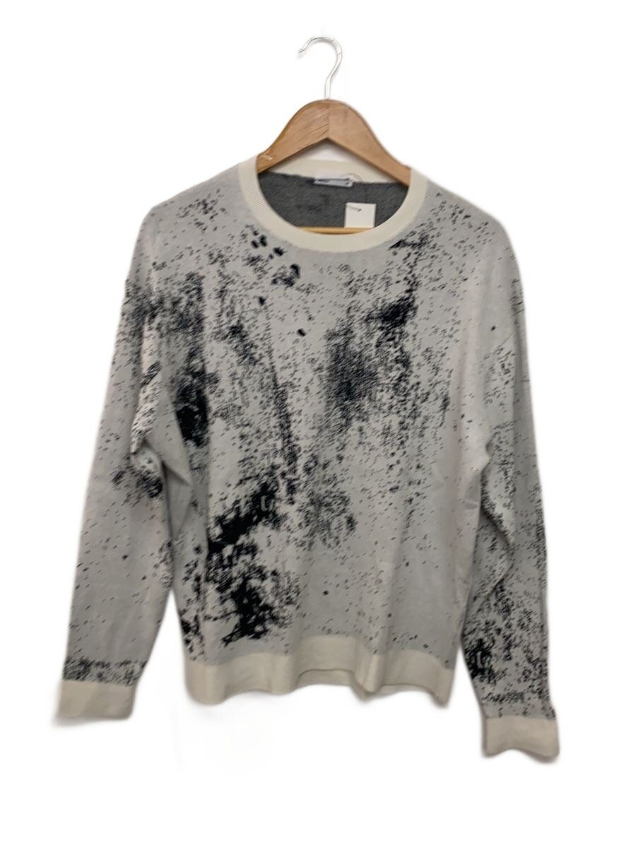 【中古】LAD MUSICIAN◆CREW NECK PULLOVER/ニット・セーター(薄手)/44/コットン/WHT/総柄/2117-021【メンズウェア】｜2ｎｄ STREET 店