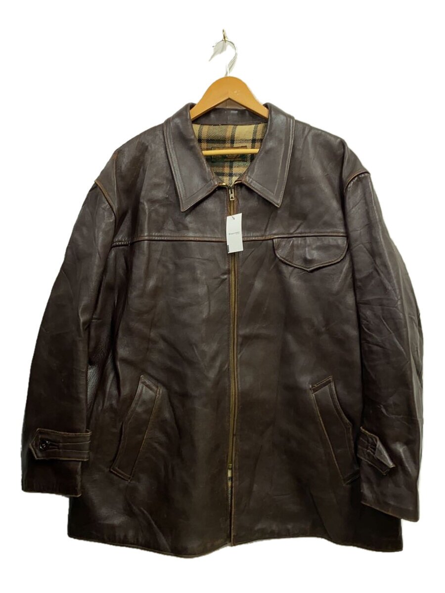 【中古】VETEMENTS RENOMME V.M/40-50s/フレンチ/カーコート/ジップアップ/レザー/BRW//【メンズウェア】｜2ｎｄ STREET 店