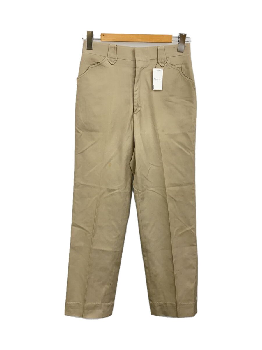 【中古】80s/MESQUITE/USA製/ウエスタンチノパンツ/綿織物/BEG/無地【メンズウェア】