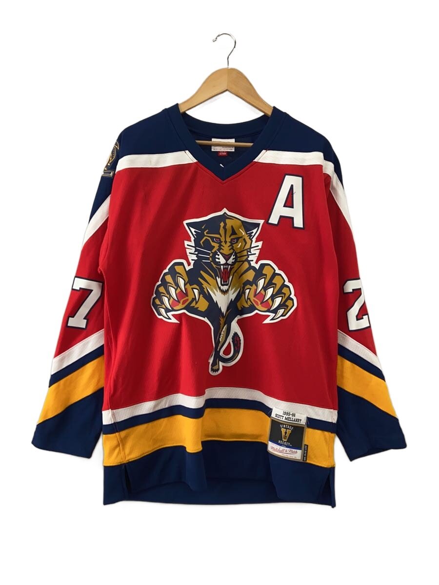 【中古】mitchell&ness◆nhl dk jersey panthers/長袖Tシャツ/M/ポリエステル/RED【メンズウェア】｜2ｎｄ STREET 店 10,472円