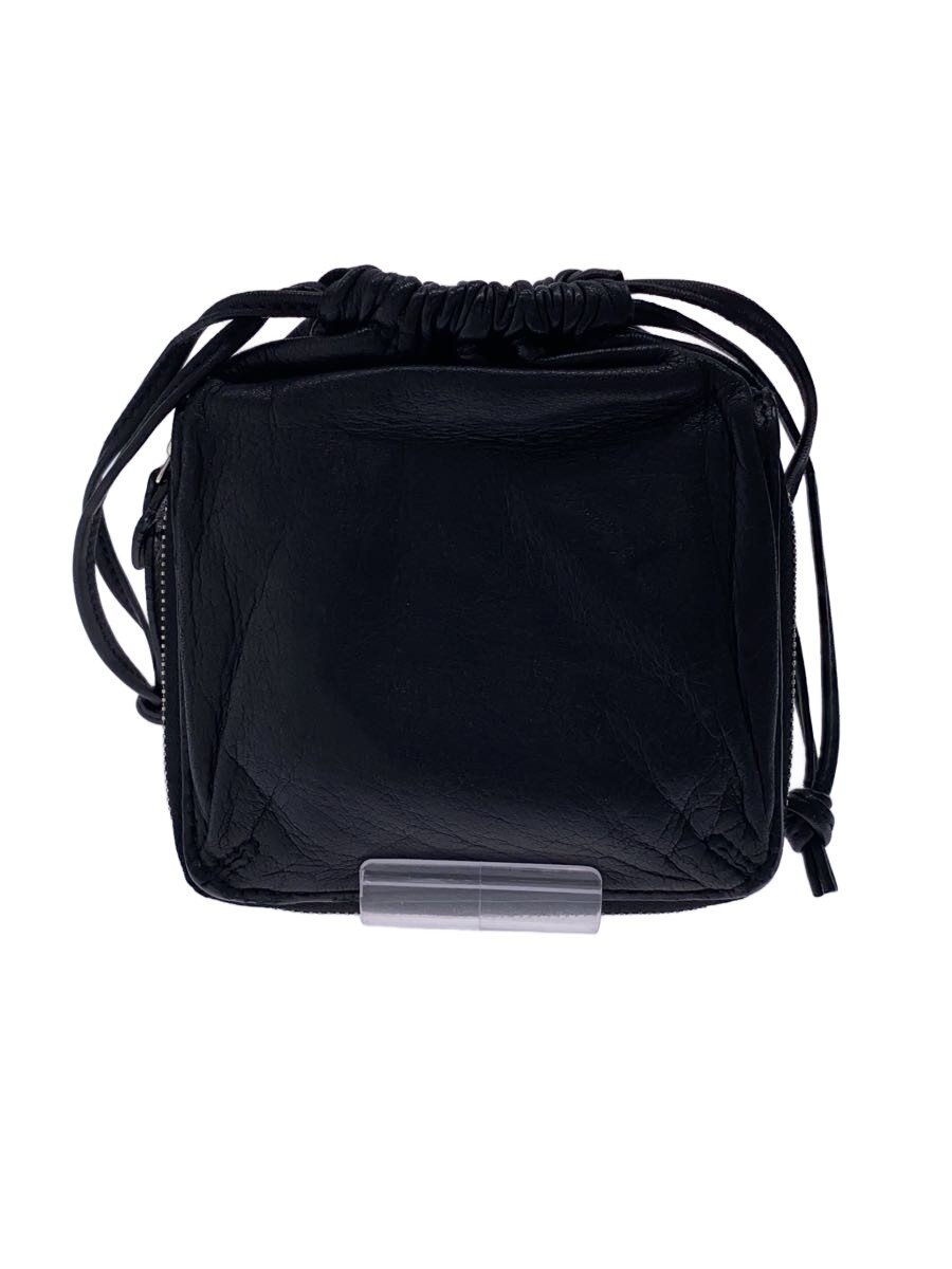 【中古】ED ROBERT JUDSON◆DRAWSTRING WALLET/2つ折り金入れ/なめし革/BLK/メンズ/B01WWL-56【服飾雑貨他】