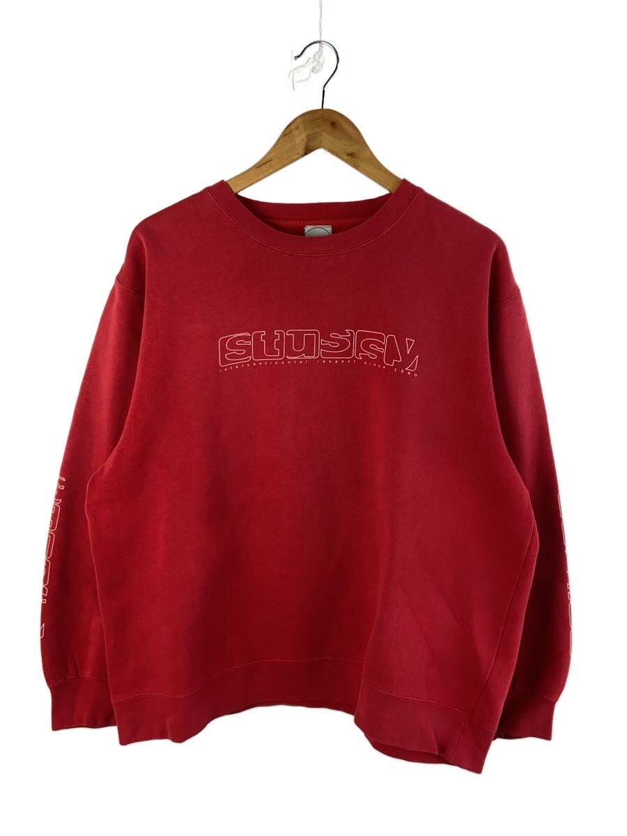 【中古】STUSSY◆usa製/スウェット/M/コットン/RED//【メンズウェア】|2nd STREET 店