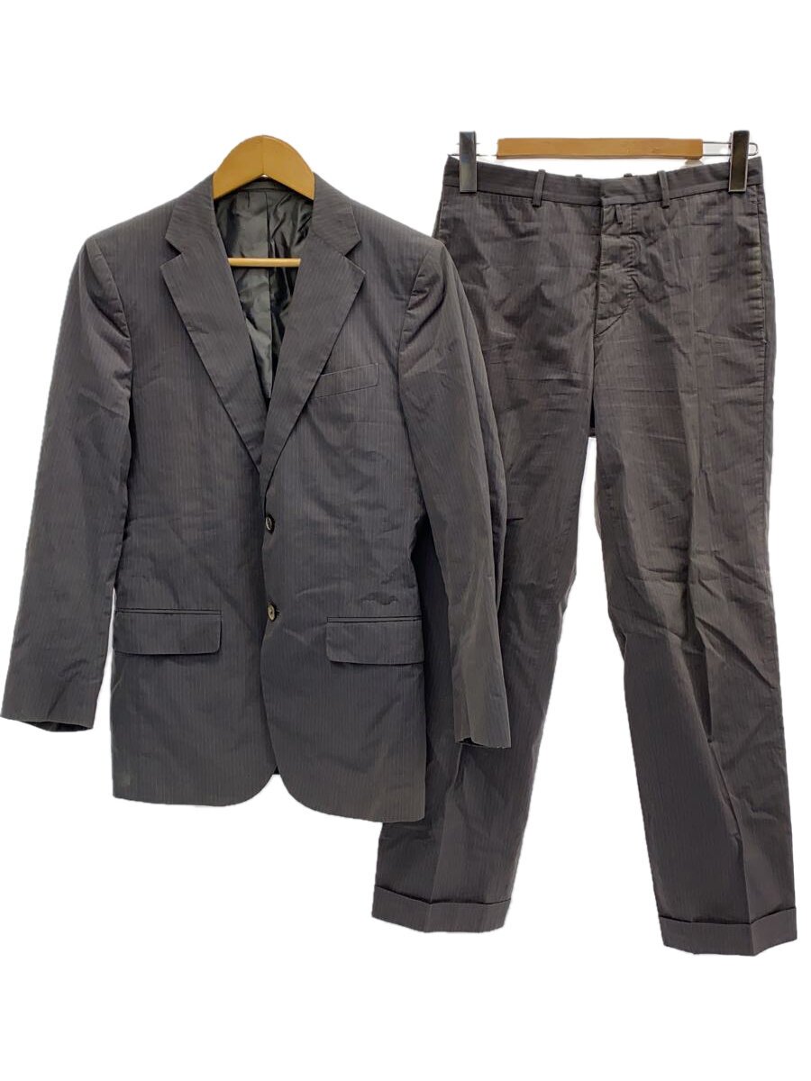 【中古】JIL SANDER◆セットアップ/44/綿織物/GRY/縞模様【メンズウェア】