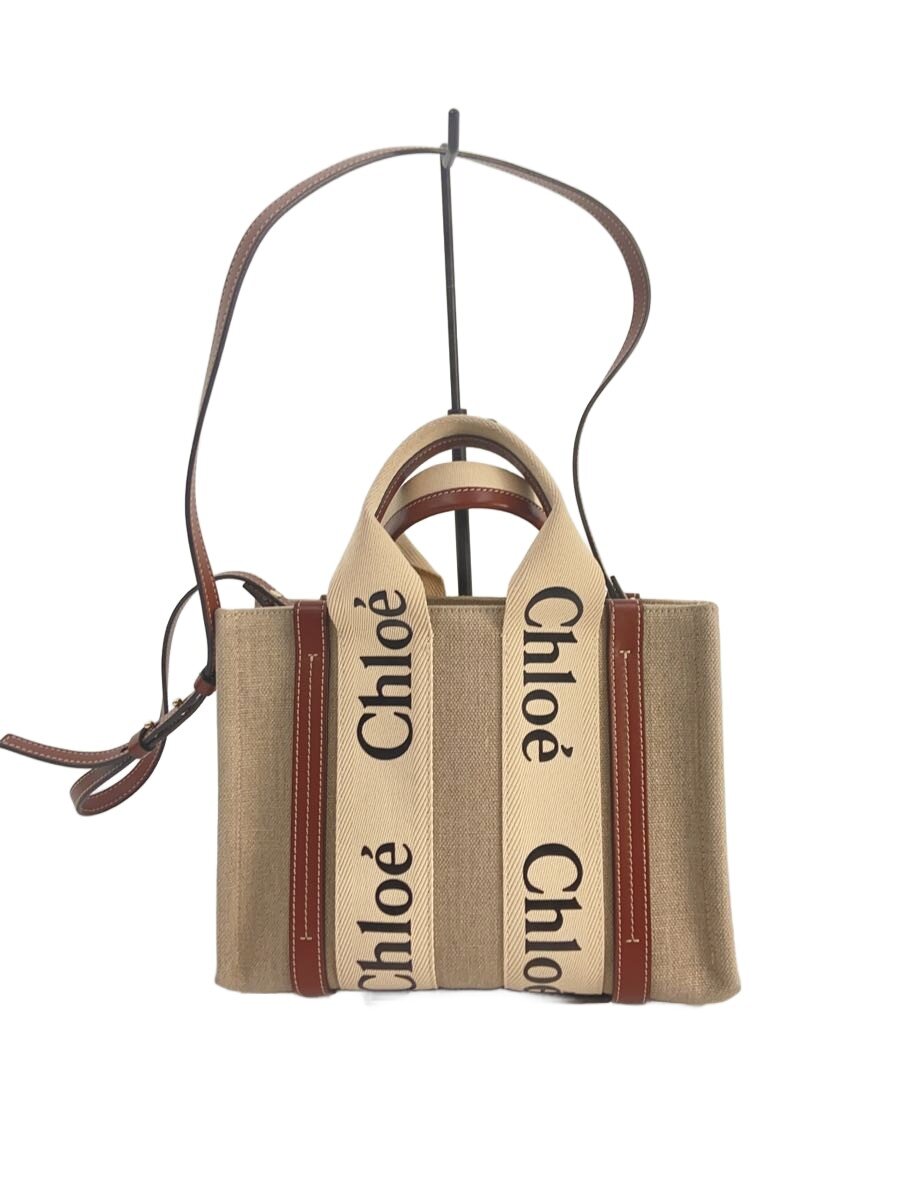【中古】Chloe◆ウッディ/トートバッグ/キャンバス/BEG【バッグ】|2nd STREET 店