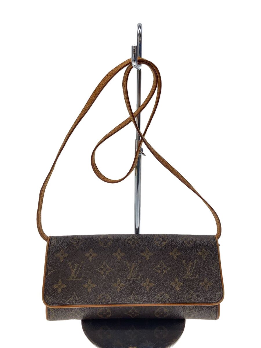 【中古】LOUIS VUITTON◆ポシェット・ツインGM_モノグラム・キャンバス_BRW/PVC/BRW【バッグ】｜2ｎｄ STREET 店