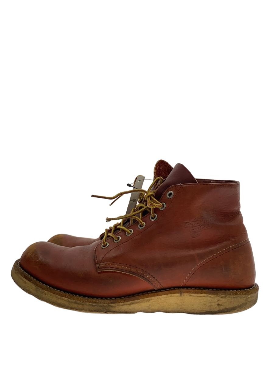 【中古】RED WING◆レースアップブーツ・6インチクラシックプレーントゥ/US9.5/RED//【シューズ】