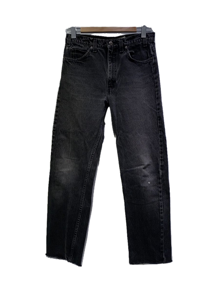 【中古】Levi’s◆90s/505/名取り草裏374/オレンジ色溜め桶/引っ切り無いズボン下/32/綿織物/BLK//【メンズウェア】