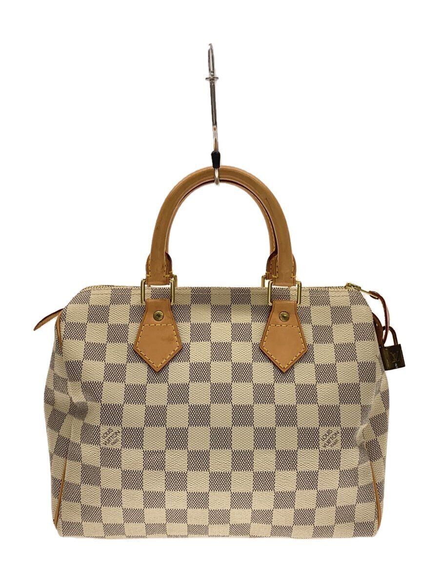 【中古】LOUIS VUITTON◆スピーディ25_ダミエ・アズール/PVC/WHT【御徒面子】