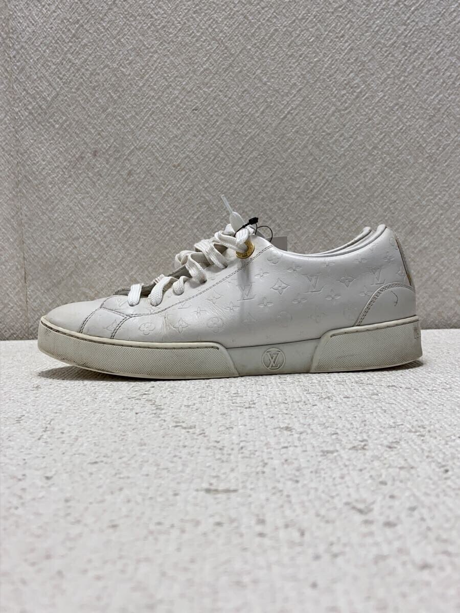 【中古】LOUIS VUITTON◆ローカットスニーカー/34.5/WHT//【シューズ】