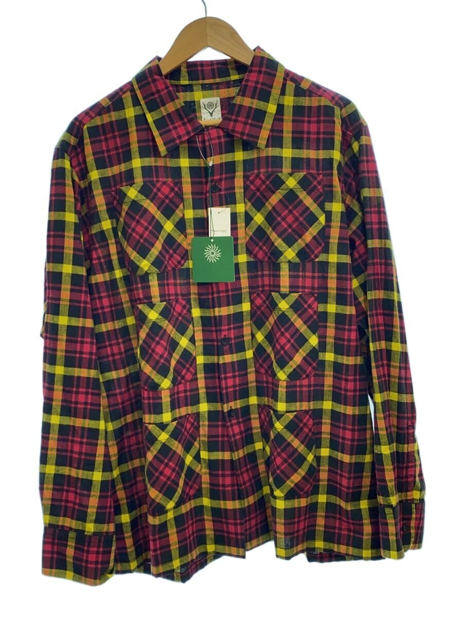 【中古】South2 West8(S2W8)◆長袖シャツ/M/コットン/マルチカラー/チェック/QV629【メンズウェア】|2nd STREET 店
