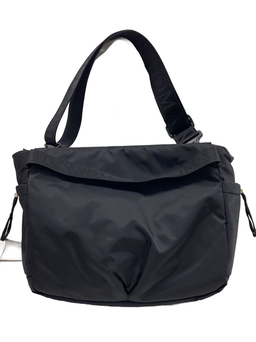【中古】NOMADIS◆ショルダーバッグ/ナイロン/BLK【御徒面子】