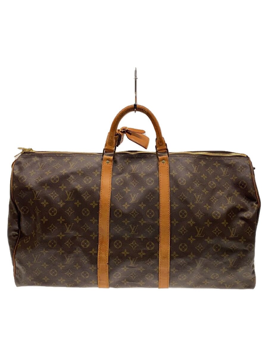 【中古】LOUIS VUITTON◆キーポル60_モノグラム・帆布_BRW/PVC/BRW/総柄【御徒面子】
