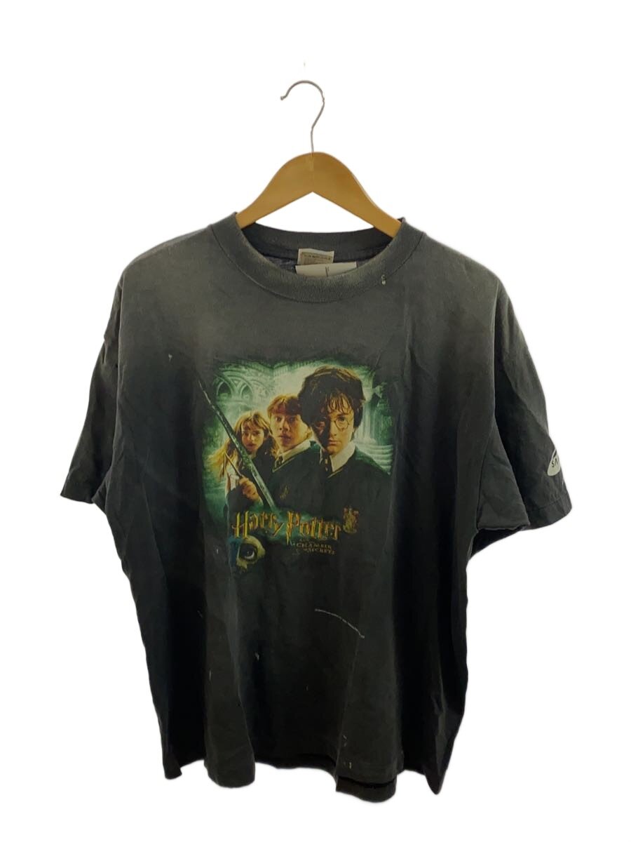 【中古】SAINT MICHAEL◆CHAMBER OF SCRT HP_SS TEE/プルオーバー/L/綿織物/GRY/SM-HR1-0000-C46//【メンズウェア】