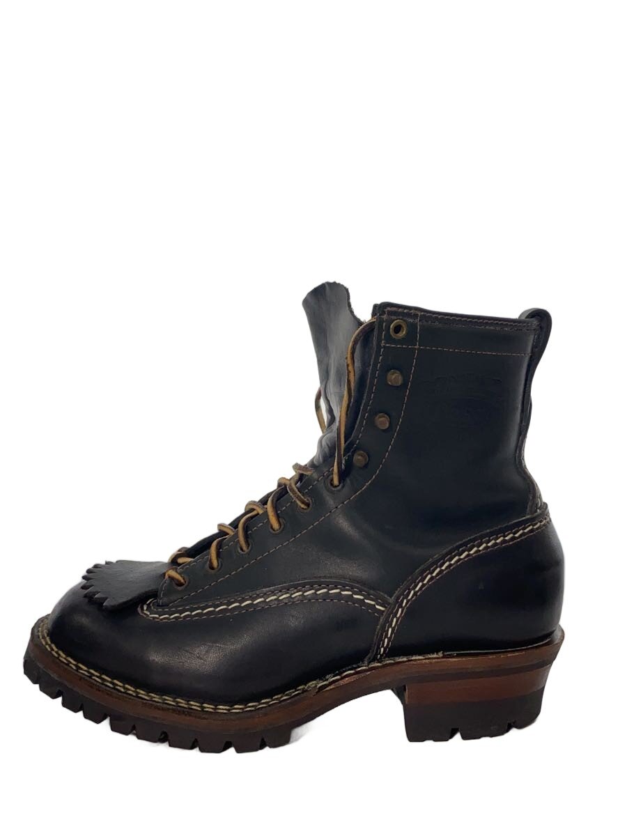 【中古】WESCO◆Jobmaster/ジョブマスター/レースアップブーツ/US8.5/BLK/なめし革【シューズ】
