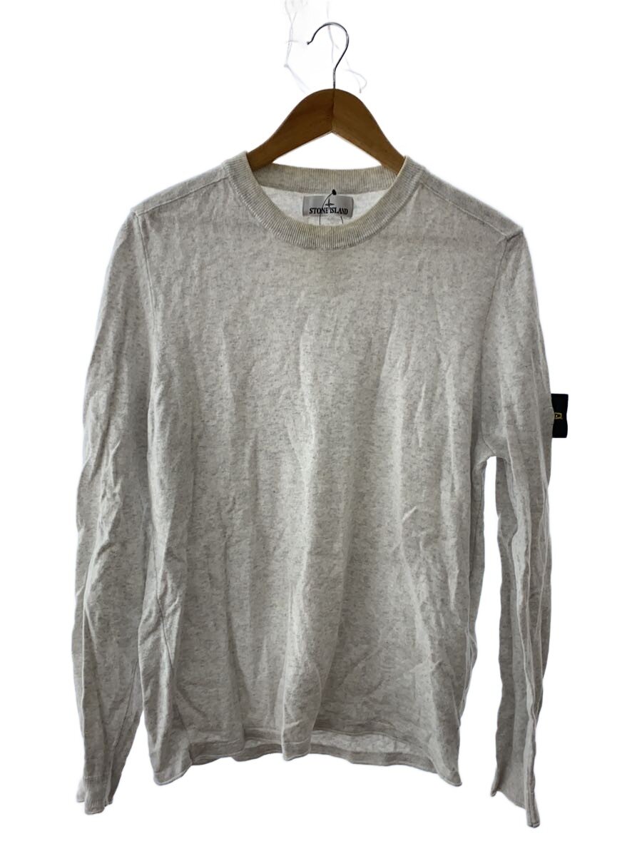 【中古】STONE ISLAND◆ハイゲージコットンニットニット・セーター(薄っぺら)/L/GRY/1015532B9//【メンズウェア】