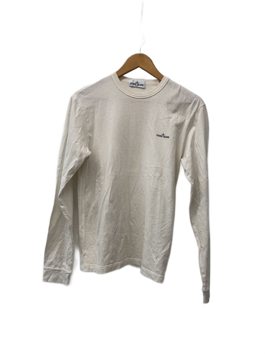 【中古】STONE ISLAND◆長袖プルオーバー/S/綿織物/WHT/561522857//【メンズウェア】