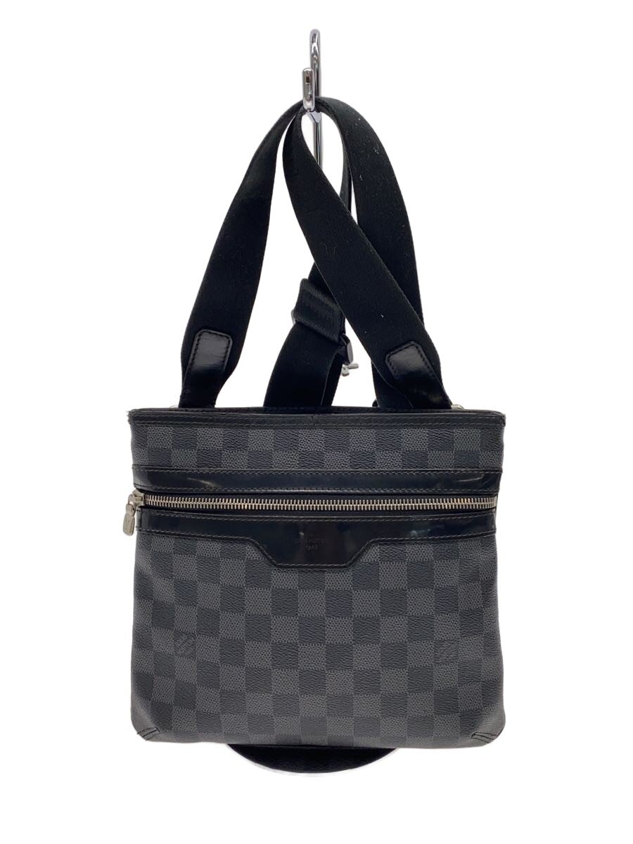 【中古】LOUIS VUITTON◆トマス_ダミエ・グラフィット/PVC/黒いこと【御徒面子】