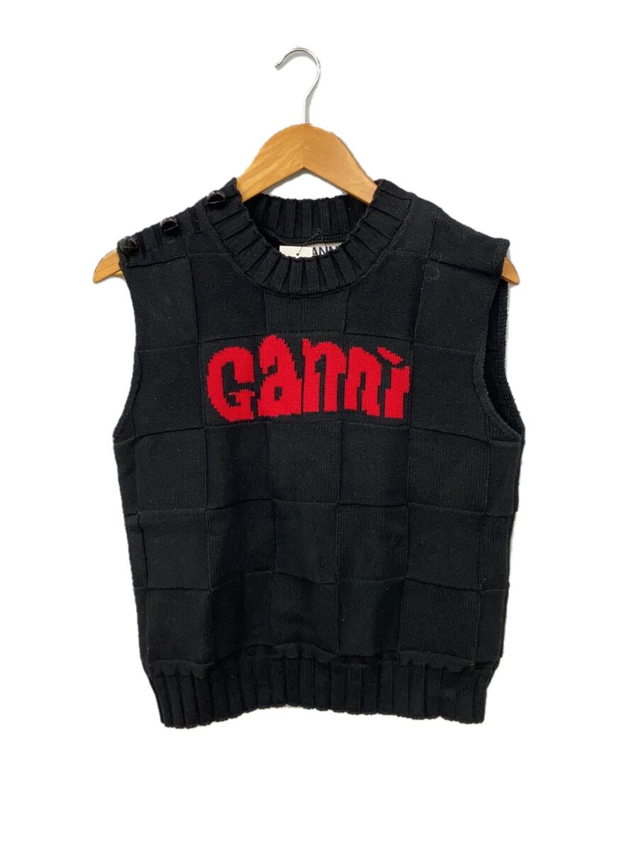 【中古】GANNI◆編み物より良い(薄っぺら)/M/綿織物/BLK//【レディースお召しもの】