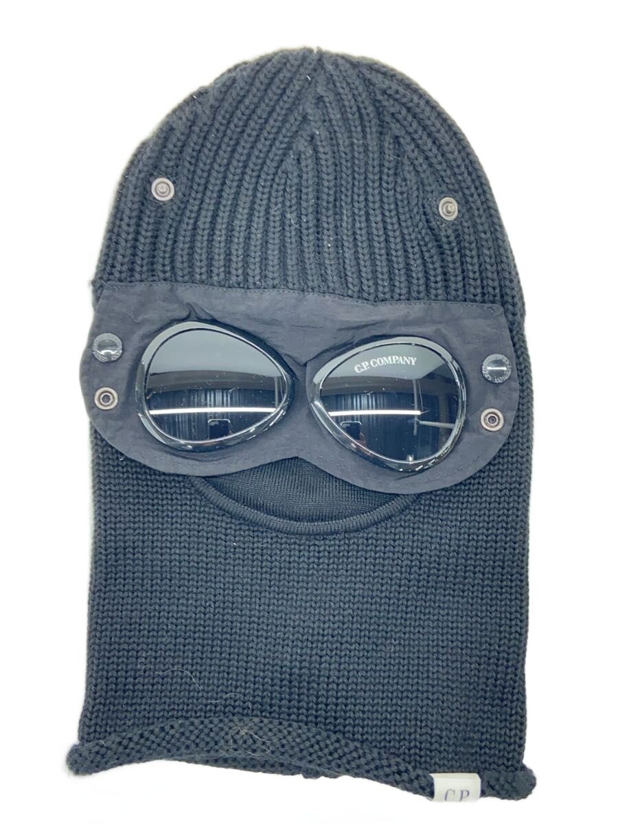 【中古】C.P.COMPANY◆EXTRAFINE MERINO WOOL GOGGLE BALACLAVA/編み物旗がしら/羊毛/BLK/メンズ//【服飾雑貨他】