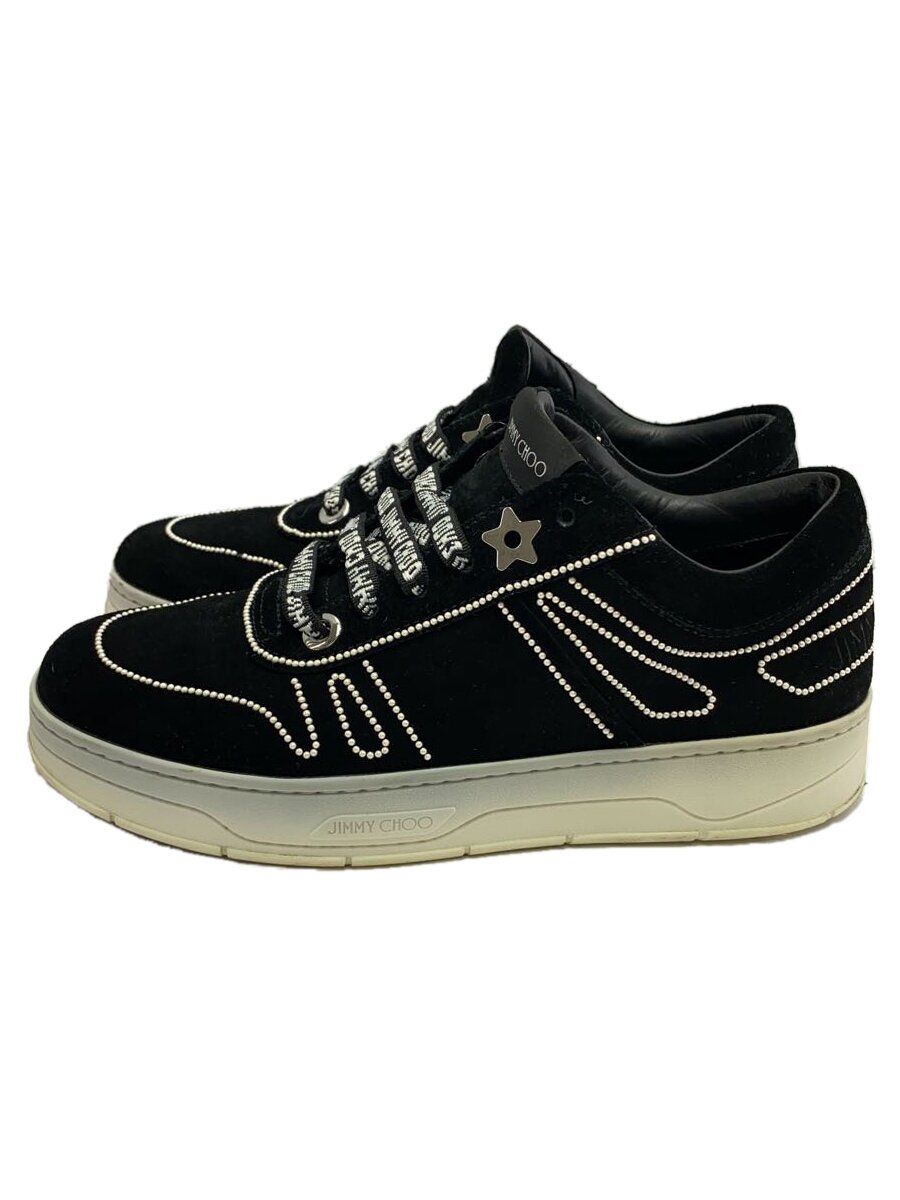 【中古】JIMMY CHOO◆ジミーチュウ/Hawaii/パール/ローカットスニーカー/38/黒いこと【シューズ】