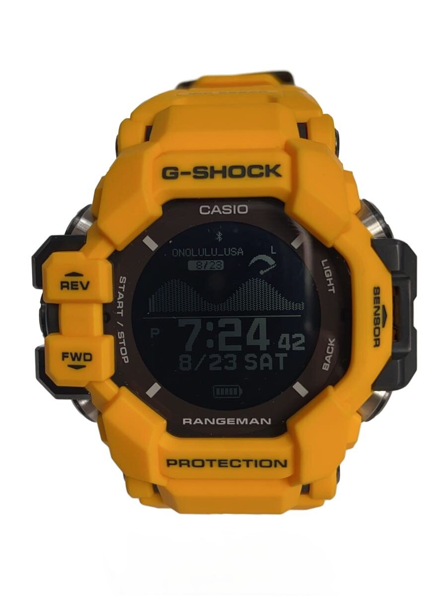 【中古】CASIO◆ソーラーウオッチ_G-SHOCK/デジタル/天然ゴム【服飾雑貨他】