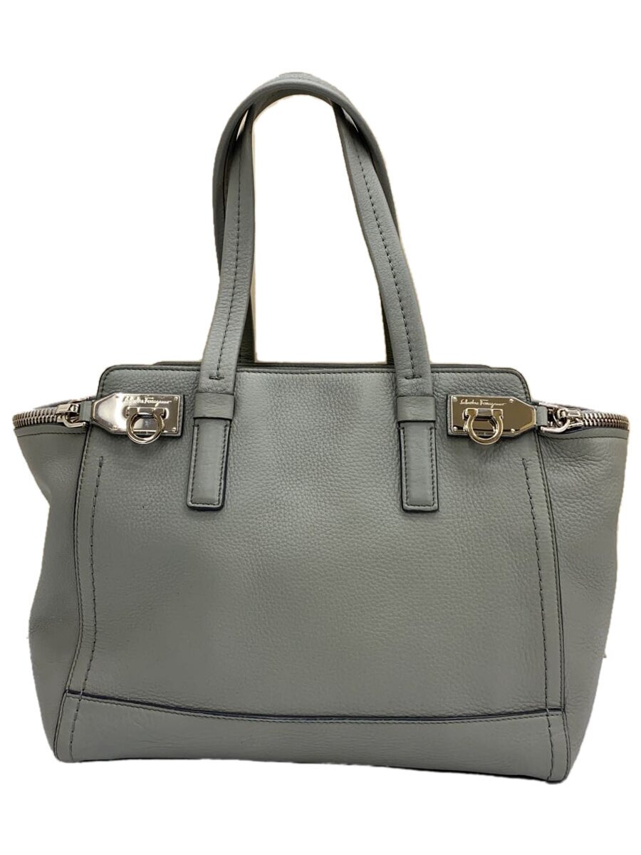 【中古】Salvatore Ferragamo◆ハンドバッグ/--/GRY/無地/dy-21 d698【バッグ】|2nd STREET 店