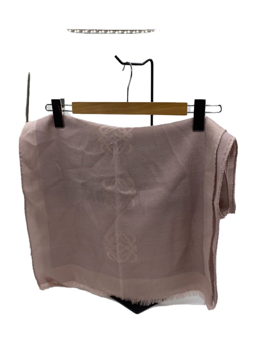 【中古】LOEWE◆袈裟/羊毛/PNK/無地/レディース【服飾雑貨他】