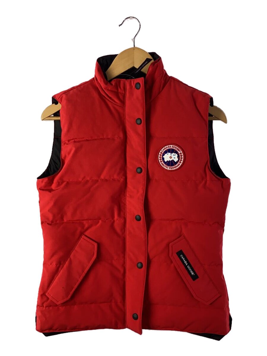 【中古】CANADA GOOSE◆ダウンベスト/S/ナイロン/RED/2832L/フリースタイル【レディースウェア】｜2ｎｄ STREET 店