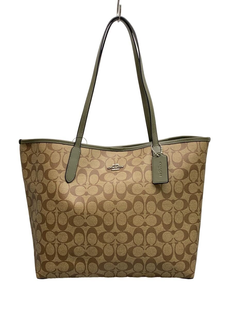 【中古】COACH◆シティトート_シグネチャー_ベージュ/--/ベージュ【バッグ】|2nd STREET 店