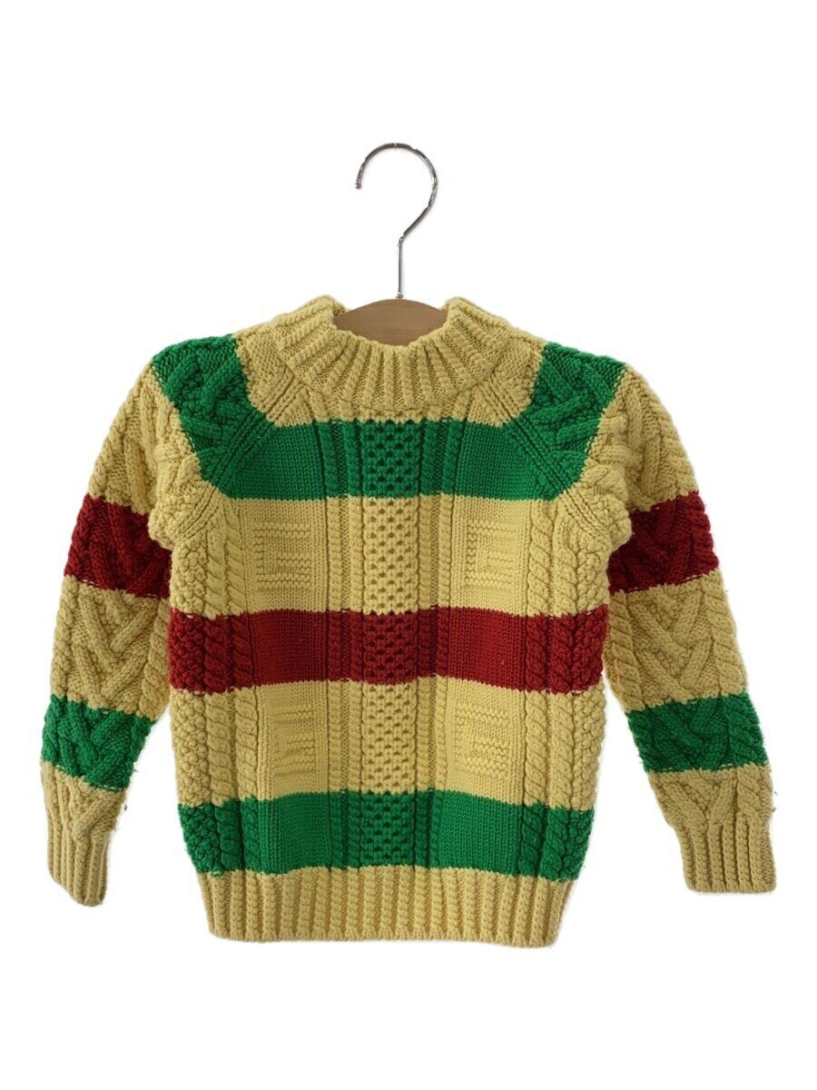 【中古】GUCCI◆プルオーバー/120珊/羊毛/IVO/杉綾模様/692210【キッズ】