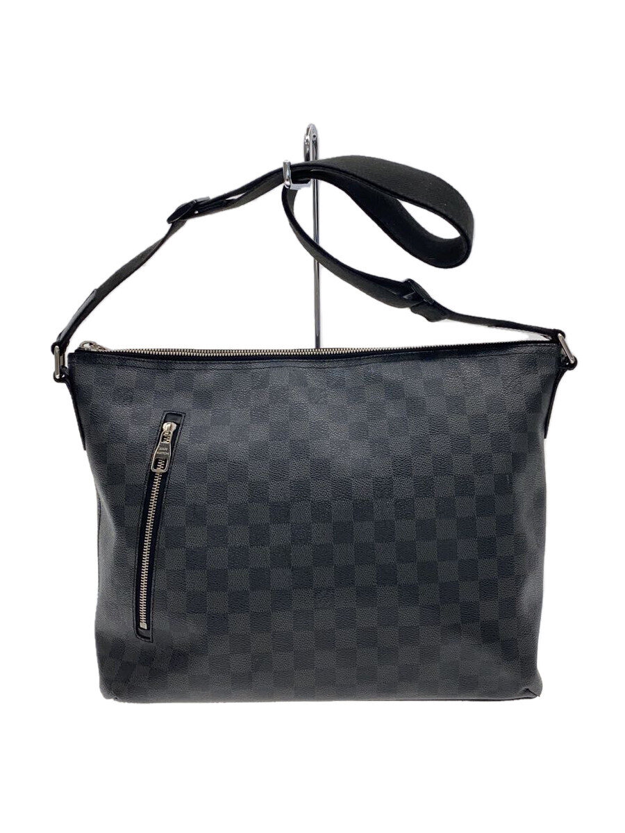 【中古】LOUIS VUITTON◆1)ミックMM_ダミエ・グラフィット_BLK/PVC/BLK/総柄//【御徒面子】