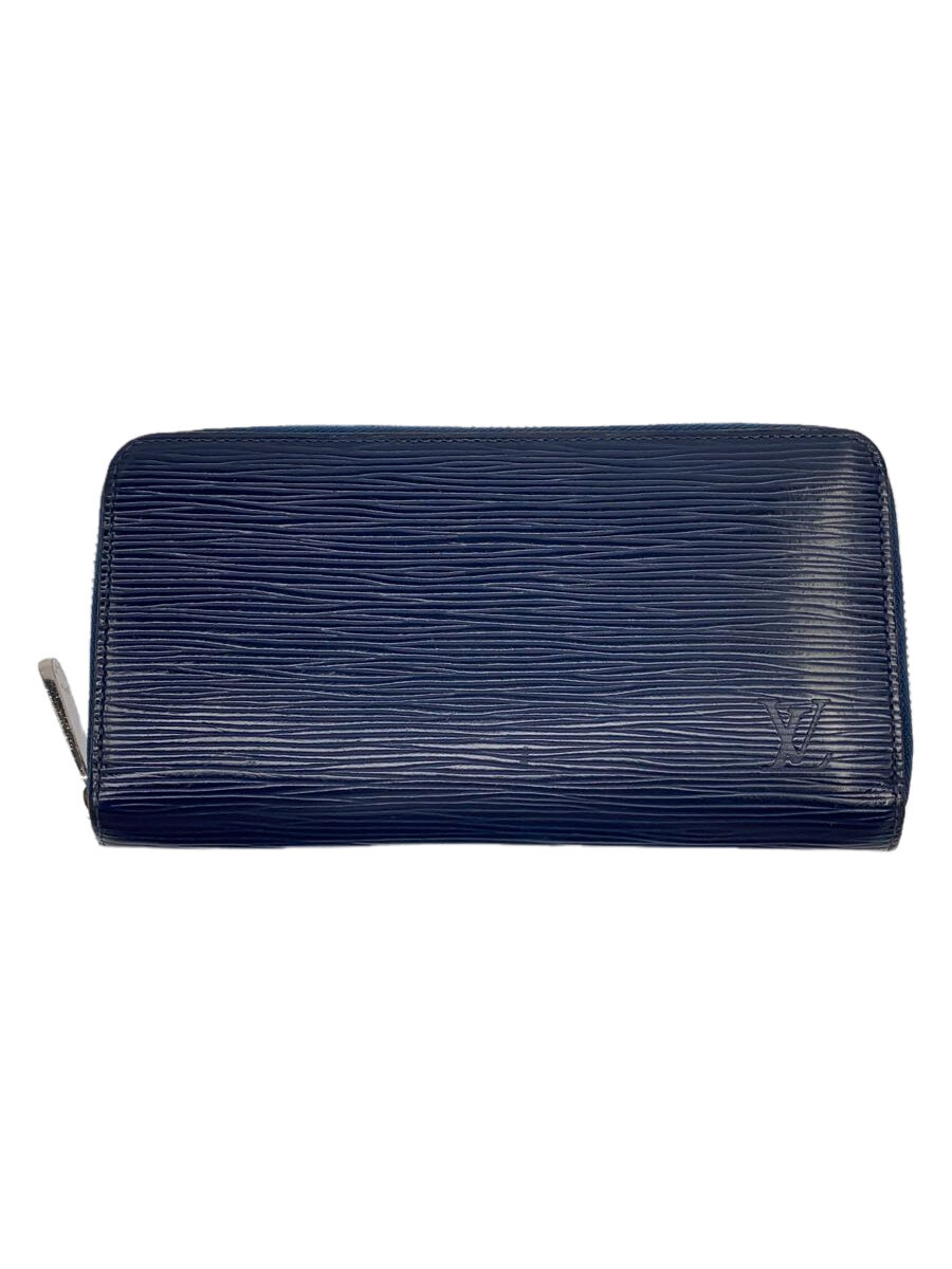 【中古】LOUIS VUITTON◆ジッピー・ウォレット_エピ_NVY/なめし革/NVY/メンズ/構成要素編み目抜け有//【服飾雑貨他】