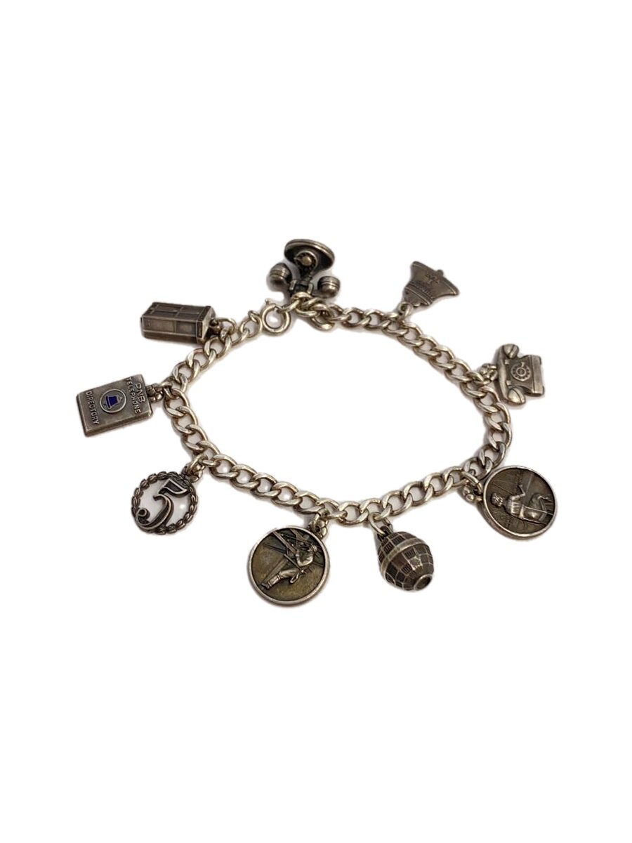 【中古】ATTENDANCE/60s～70s/UK/charm bracelet腕輪/SILVER/SLV/メンズ//【服飾雑貨他】