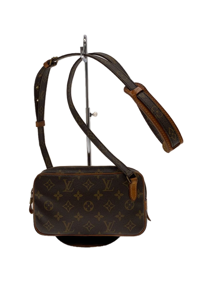【中古】LOUIS VUITTON◆ポシェット・マルリーバンドリエール_モノグラム・キャンバス_BRW/PVC/BRW【バッグ】|2nd STREET 店