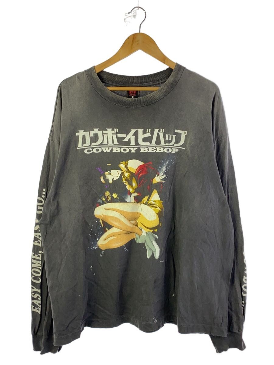 【中古】SAINT MICHAEL◆CB_LS TEE / COWBOY BEBOP/長袖プルオーバー/XXL/綿織物/GRY/SM-HR8-0000-C/? NULL ?【メンズウェア】