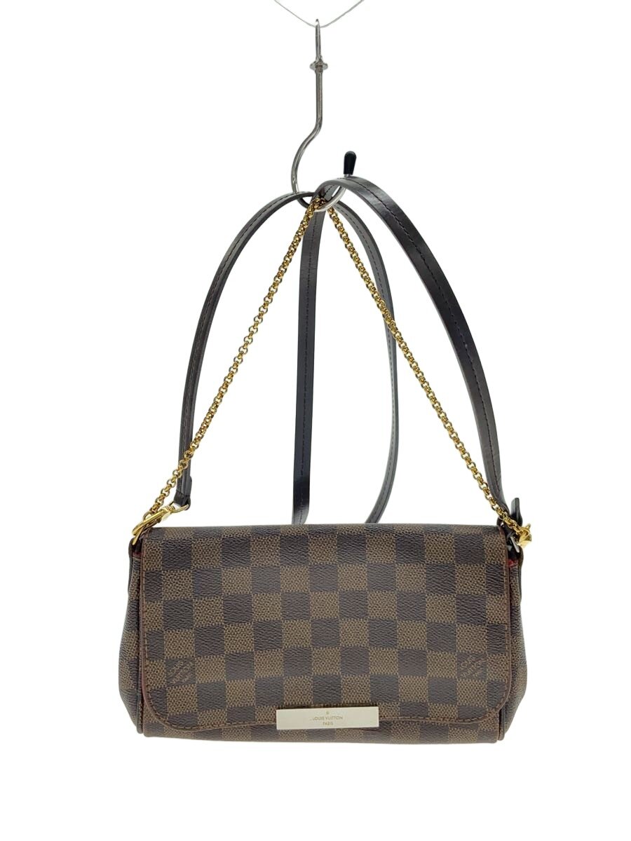 【中古】LOUIS VUITTON◆ショルダーバッグ/なめし革/BRW/照合のしるし/N41276//【御徒面子】